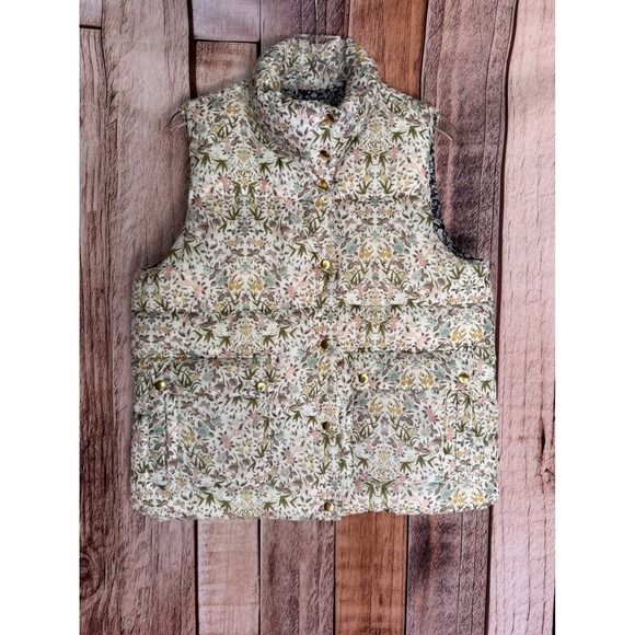 J. Crew Jackets & Blazers - J.Crew Puffer Vest Liberty Tapestry Floral PrimaLoft Cottagecore Fall Medium